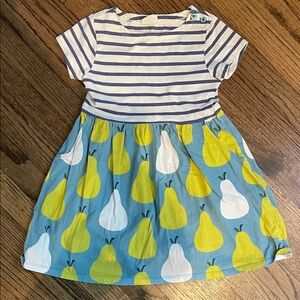 Mini Boden Striped & Pear Dress